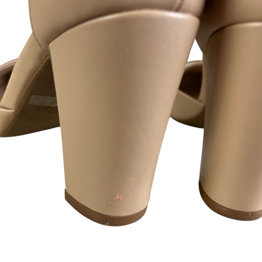 Dream Pairs Angela Pumps Sz 8.5 Beige Ankle Strap Minimalist Classic Block Heels - Picture 6 of 11